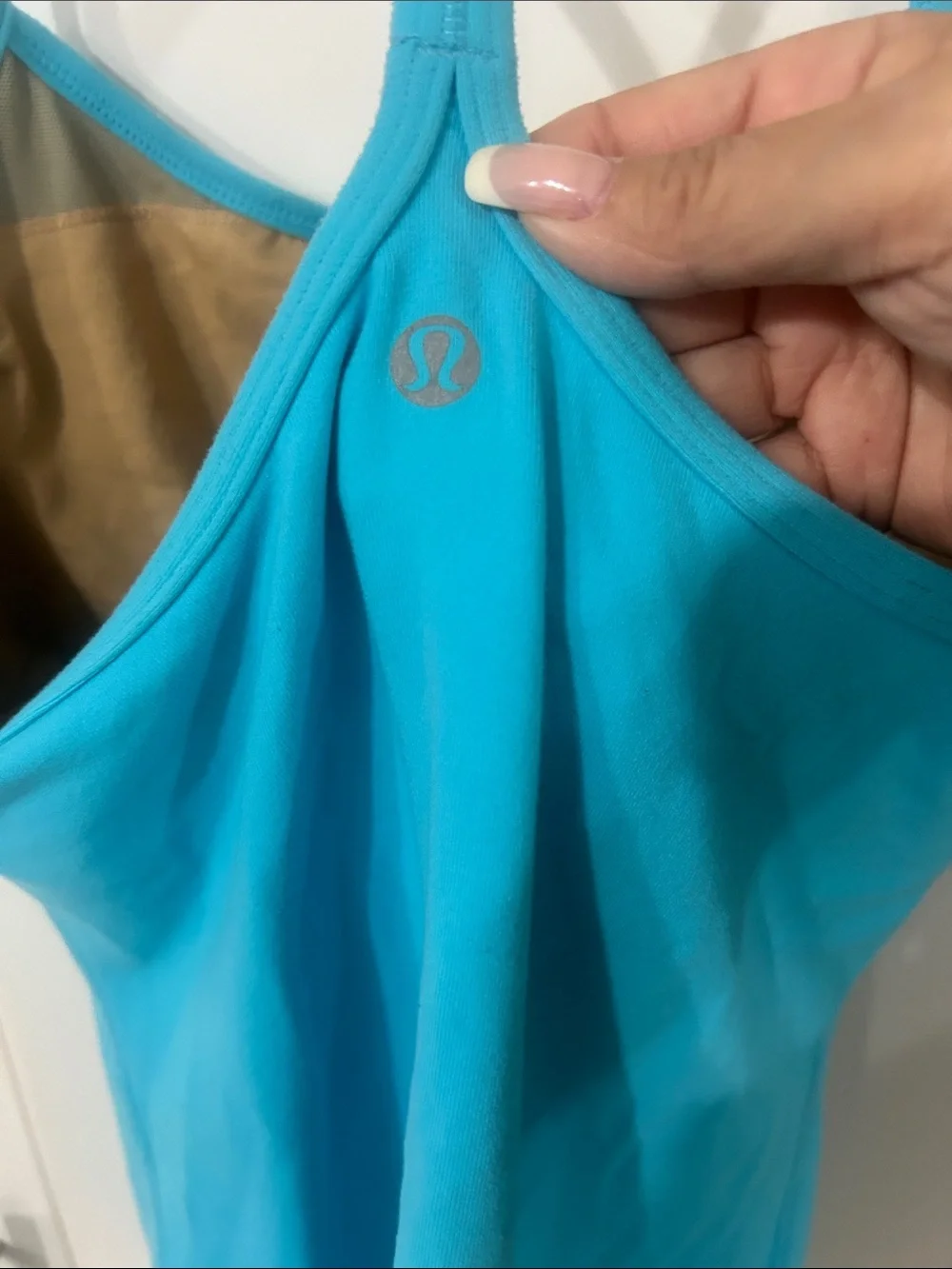 lululemon athletica Bright Teal Strappy Tank small